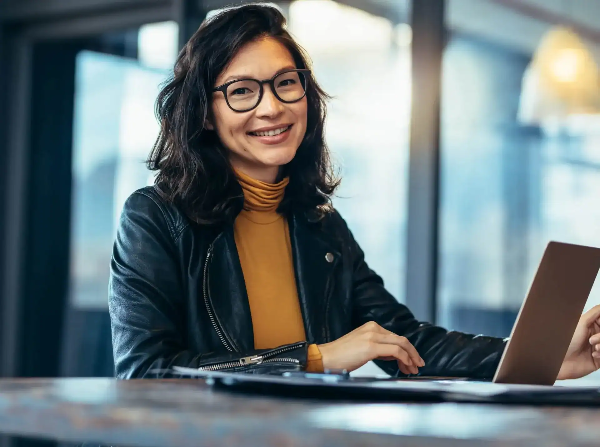 smiling business woman