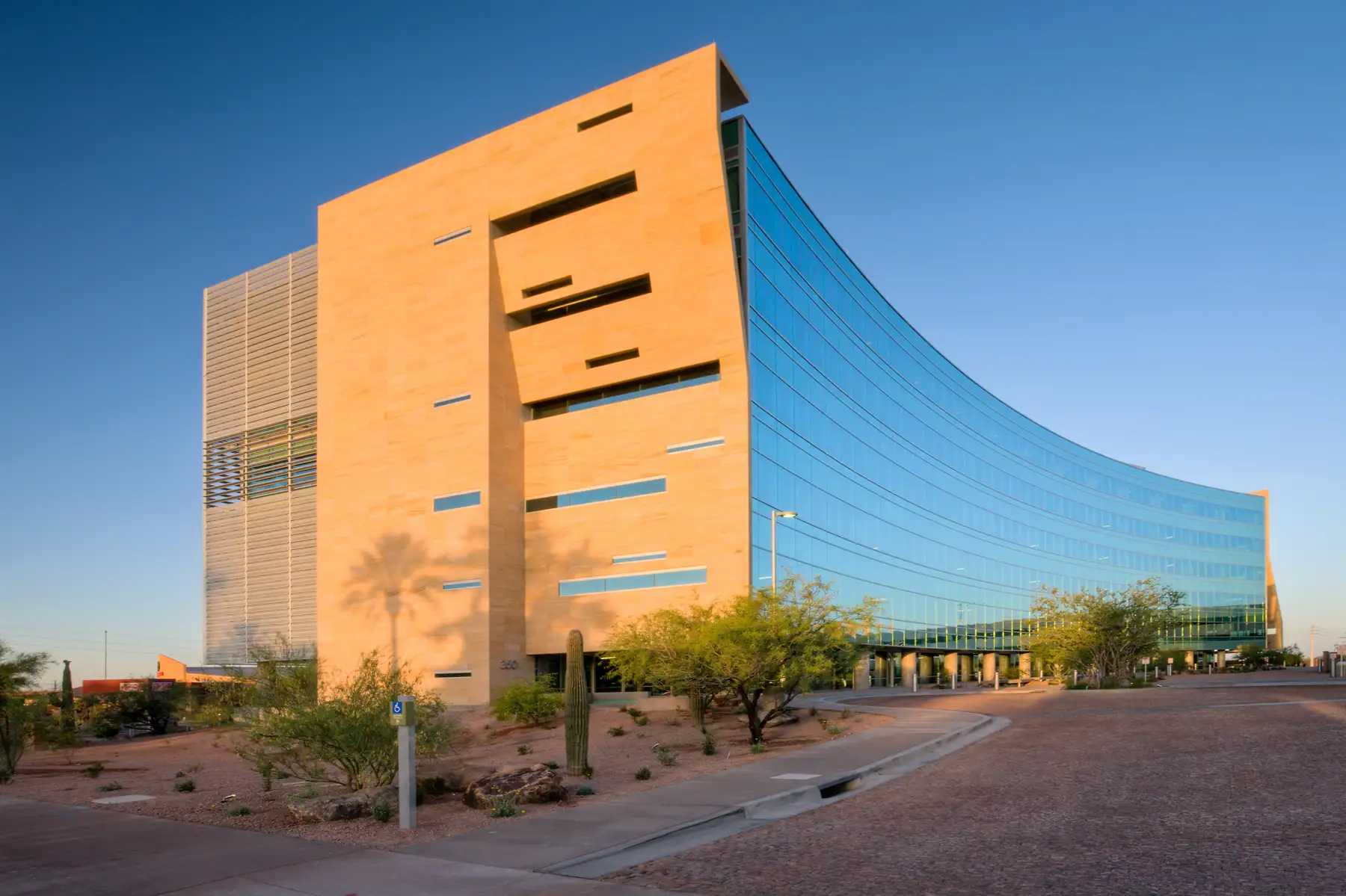 Background image of Tempe Campus Building