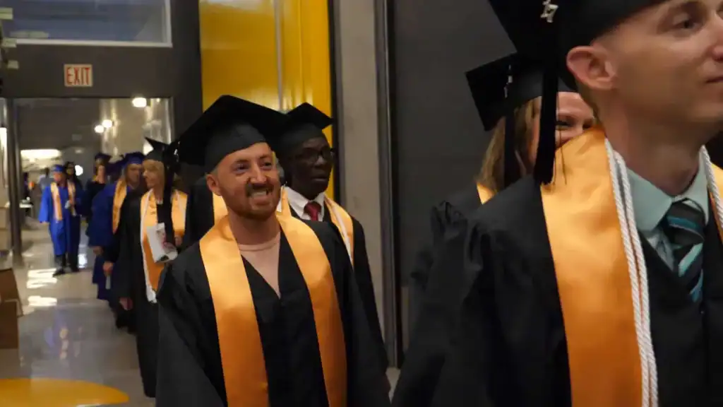 BU Graduates in line