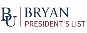 bryan university president's list logo