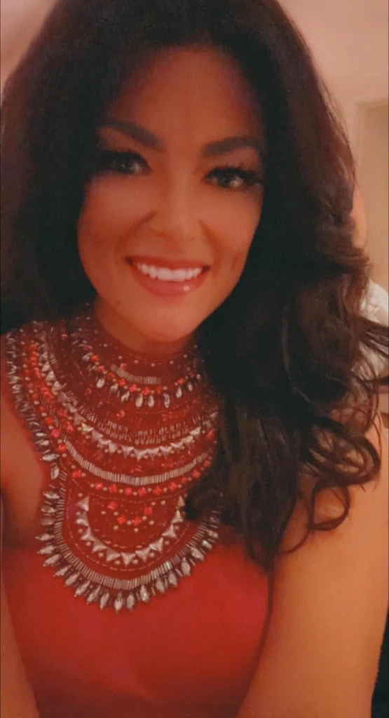 A smiling woman