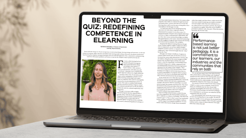 Modern e-learning platform with expert faculty and flexible programs.|Denice Schroeder Featured in Education Technology Insights|Denice Schroeder Featured in Education Technology Insights