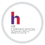 certifiation badge displaying hr certification institute