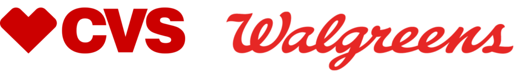 cvs walgreens horiz logos