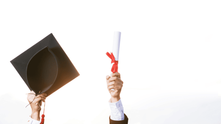 image of graduation cap and diploma