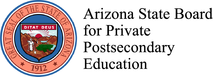 seal of arizona state board for private postsecondary education